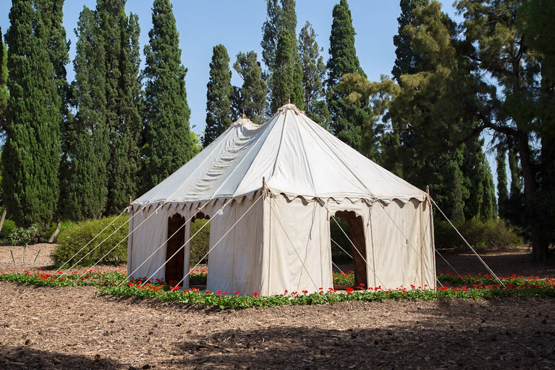Tente de Bahá’u’lláh dressée à Bahjí