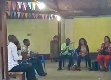 Choir rehearses song entitled “Mutumibwe Munene”, meaning “A Great Messenger”