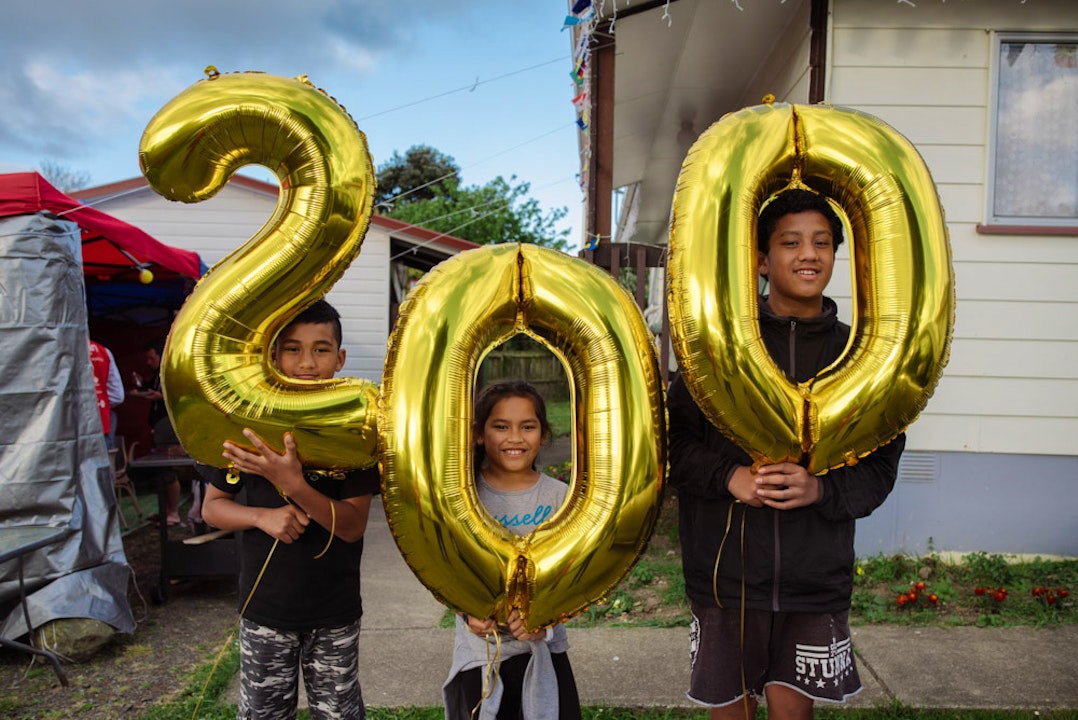 Neighbourhood in New Zealand celebrates