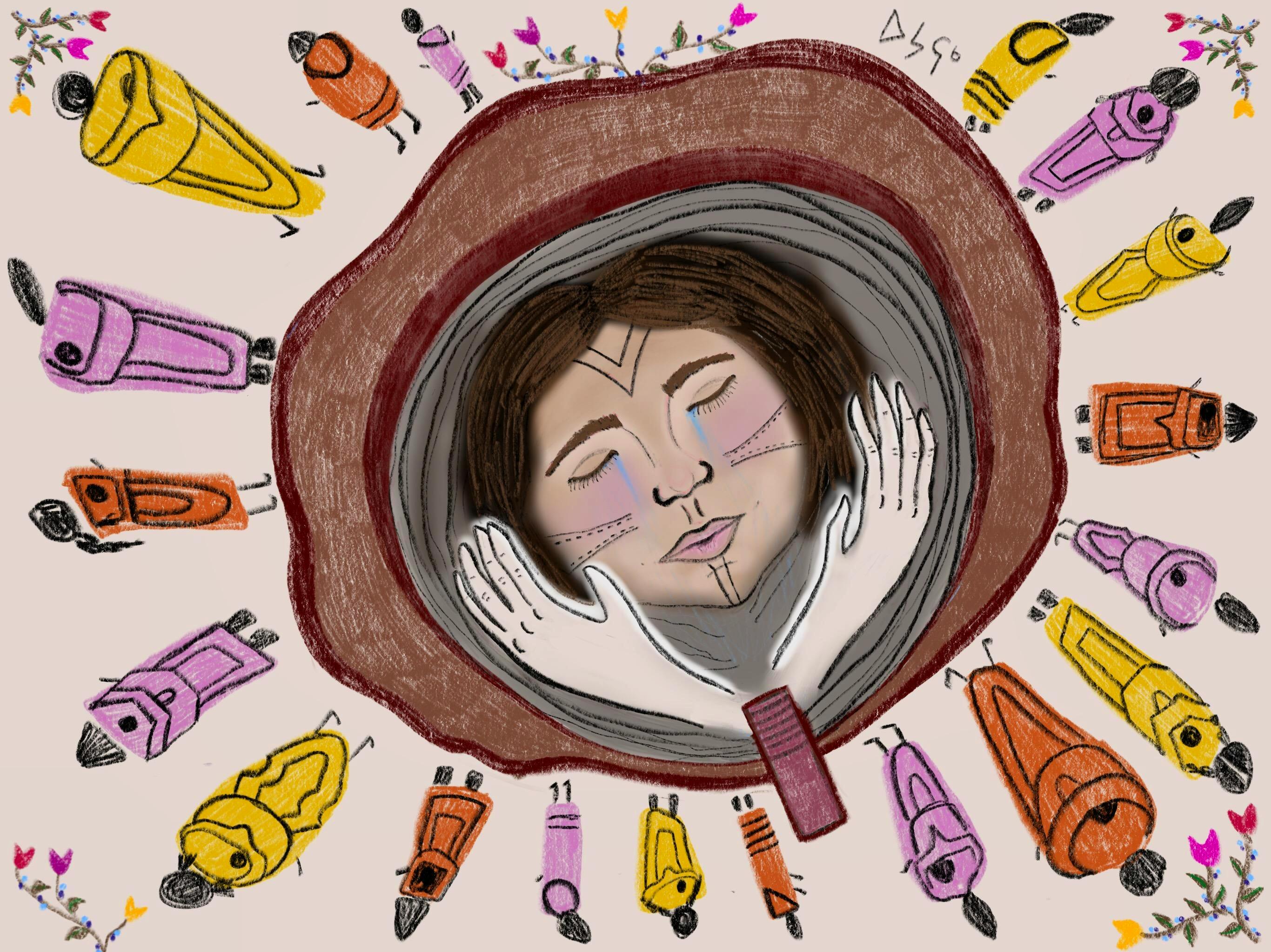 Painting entitled “Know Your Purpose”, representing the oneness of mankind