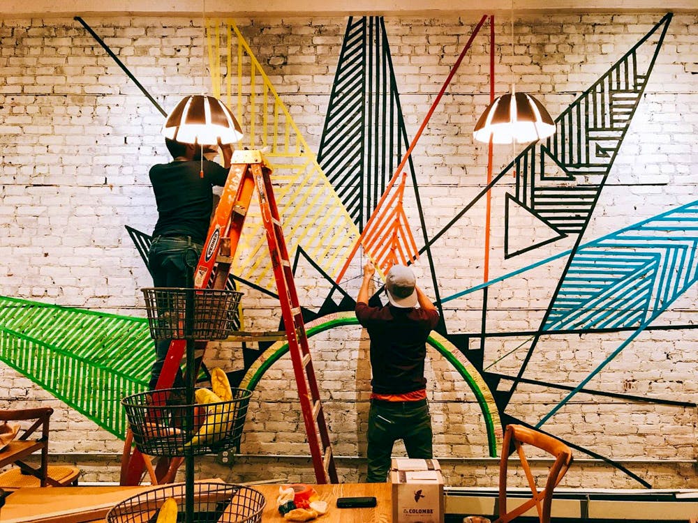 Mural takes shape in Hoboken, USA