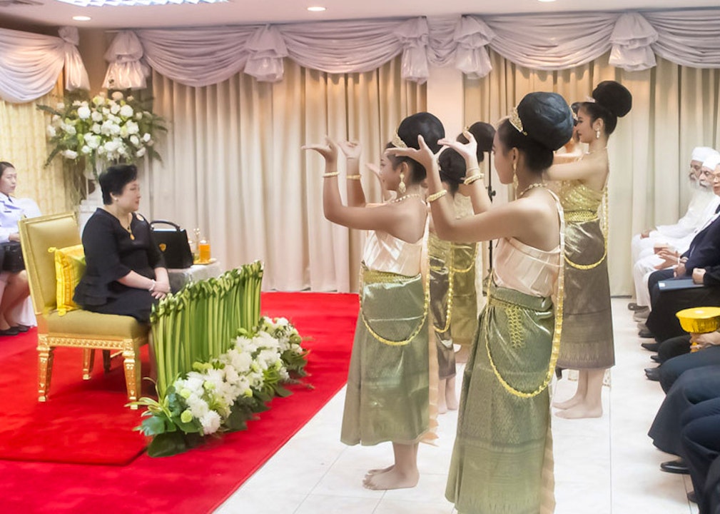 Тайская принцесса посещает празднование двухсотлетия в Бангкоке