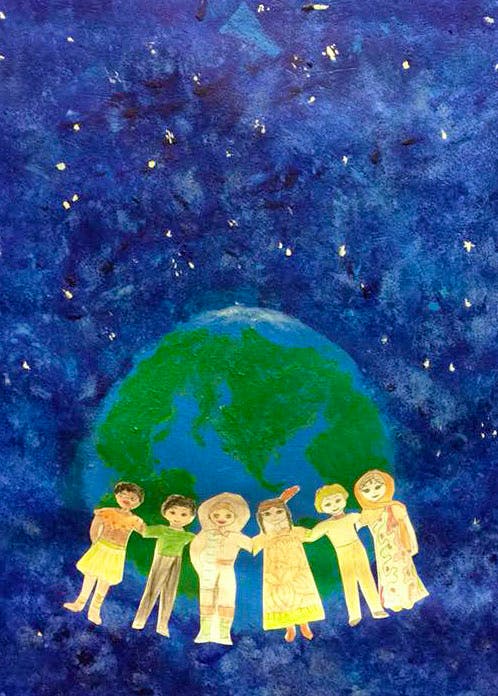 نمایشگاه آثار هنری کودکان در لورنسکوگ