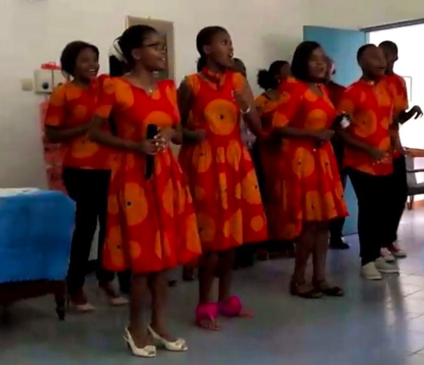 Youth choir performs in Dar es Salaam, Tanzania