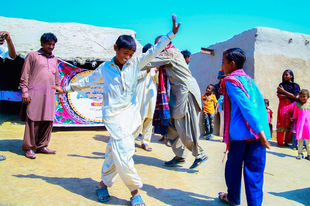 Célébrations spontanées dans la province de Sind, Pakistan